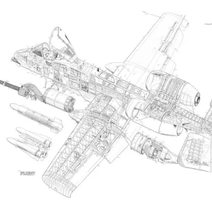 Fairchild A -10A Cutaway Drawing