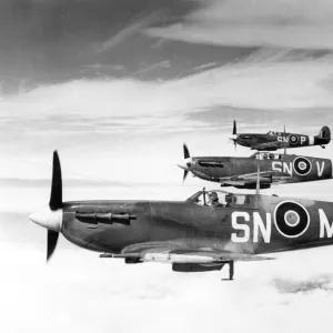 Formation of Supermarine Spitfires MKVB