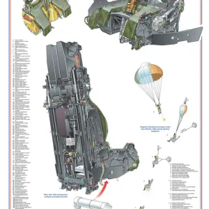 Martin Baker Mk16A Ejector Seat Cutaway Poster