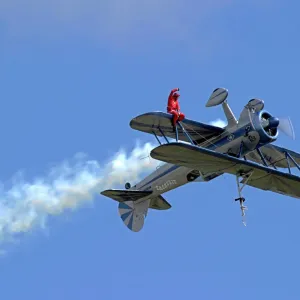 Wing Walking on Boeing Stearman