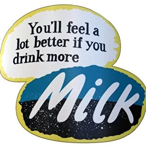 Drink milk poster