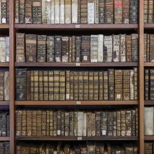 Ancient books in Biblioteca Joanina (Joanine Library), University of Coimbra, Coimbra