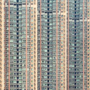 Apartment block towers in Tseung Kwan O, Sai Kung District, New Territories, Hong Kong