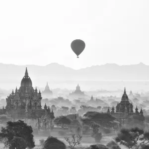 Bagan at sunrise, Mandalay, Burma (Myanmar)