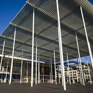 Belgium, Antwerp, Theaterplein, Stadsschowburg theater canopy