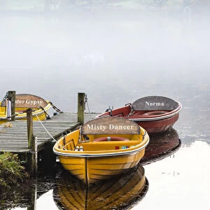 Boats on Grasmere, Cumbria, UK