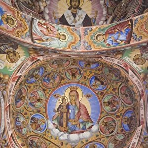 Bulgaria, Southern Mountains, Rila, Rila Monastery, UNESCO-listed wall frescoes, Jesus Christ