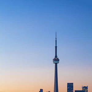 Canada, Ontario, Toronto, View of CN Tower and city skyline