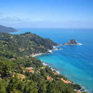 Coast of Monte Argentario near Spiaggia Le Cannelle, Maremma, Grosseto, Tuscany, Italy