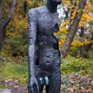 Communism sculpture in Mala Strana, Prague, Czech Republic