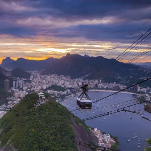 Copacabana beach and Rio de Janeiro from the Sugar Loaf, Brazil