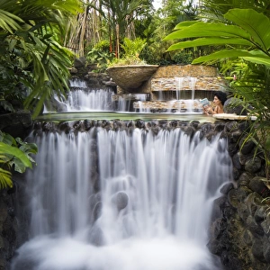 Costa Rica, Alajuela, La Fortuna. Hot Springs at The Tabacon Grand Spa Thermal Resort