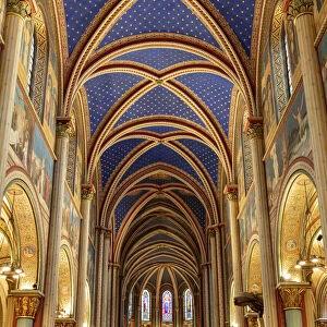 France, Paris, Church of Saint-Germain-des-Pres interior