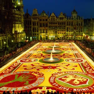 Grand Place / Floral Carpet (Tapis des Fleurs), Brussels, Belgium