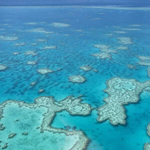 Great Barrier Reef from above, Queensland, Australia