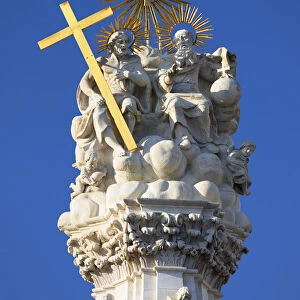 Holy Trinity Statue in Old Buda, Budapest, Hungary