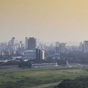 India, Maharashtra, Mumbai, View of City, Nehru Science Centre, The Imperial twin-tower