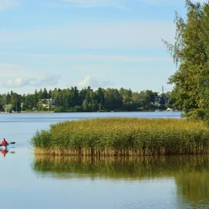 Islands in the bay of Helsinki. Finland