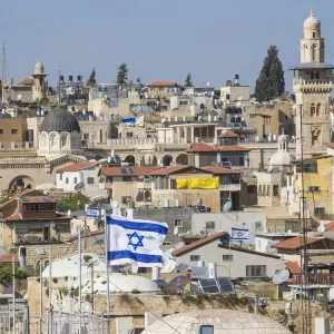 Israel, Jerusalem, View of old Town