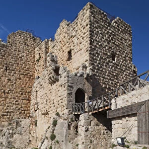 Jordan, Ajloun, Ajloun Castle, Qala-at Ar-Rabad, built 1188, exterior
