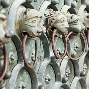 Lions Heads at the main Portal of the Basilica di San Marco, Piazza San Marco