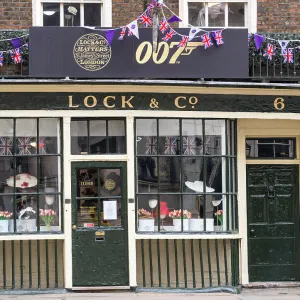 Lock & Co Hatters, the world oldest hat shop established in 1676, St James Street, London, England