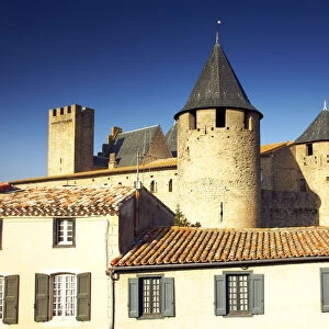 Medieval Towers, Carcassonne, Languedoc, France