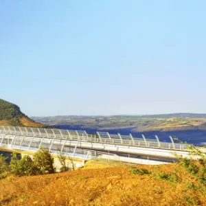 Bridges Premium Framed Print Collection: Millau Viaduct, France