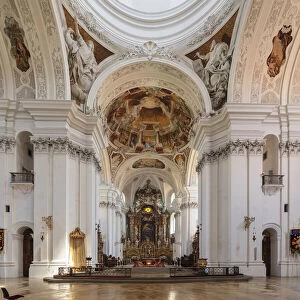 Monastery church Basilica St. Martin, Weingarten, Upper Swabian Baroque Road, Upper Swabia, Baden-Wurttemberg, Germany