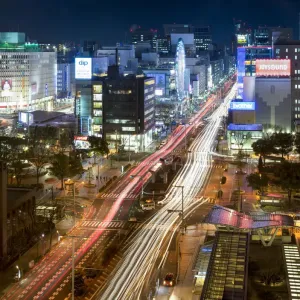 Nagoya Downtown Nighttime Print Nagoya Downtown Nighttime Print
