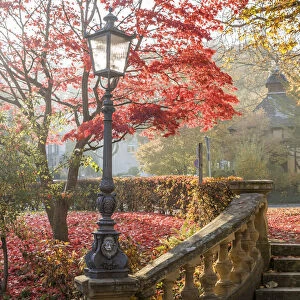 Neropark in autumn, Wiesbaden, Hesse, Germany