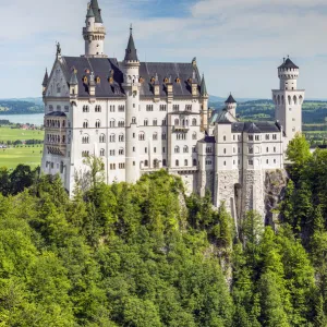 Neuschwanstein Castle or Schloss Neuschwanstein, Schwangau, Bavaria, Germany