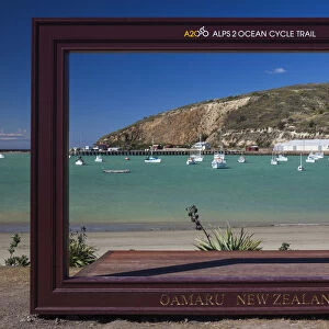 New Zealand, South Island, Otago, Oamaru, harbor view
