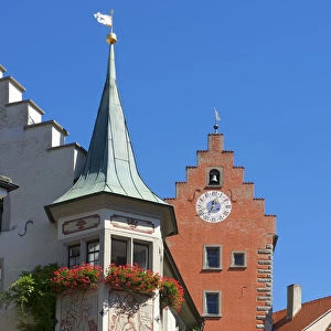 Old town of Meersburg, Lake Constance, Baden-Wuerttemberg, Germany