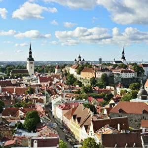 Old Town of Tallinn and Toompea Hill, a Unesco World Heritage Site. Tallinn, Estonia