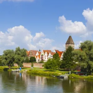 Old Town Ulm & The River Danube, Ulm, Baden-Wurttemberg, Germany