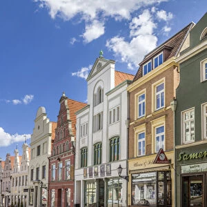 Old town of Wismar, Mecklenburg-Western Pomerania, Northern Germany, Germany