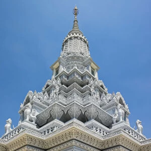 Ornate stupa at Phnom Oudong, Kandal Province, Cambodia