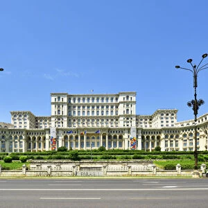 The Palace of the Parliament, in central Bucharest, is the second largest administrative