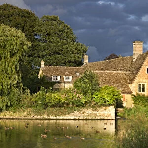 Picturesque Fairford Mill in the Cotswolds, Gloucestershire, England. Summer