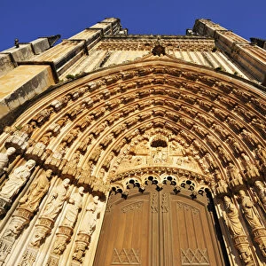 Detail of the portal of Batalha Monastery, a UNESCO World Heritage Site. Portugal