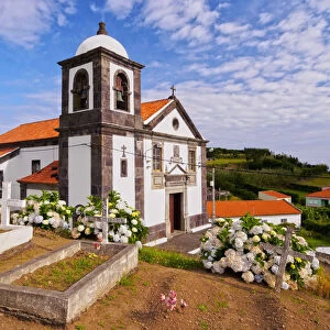 Portugal, Azores, Flores, Ponta Delgada, Church and Cemetery