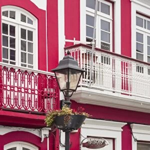 Portugal, Azores, Terceira Island, Angra do Heroismo, building details