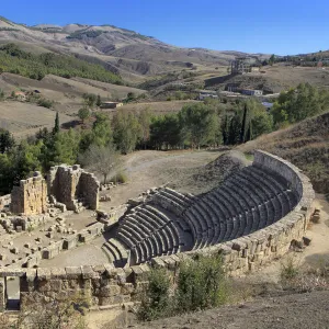 Roman Theater, Ruins of ancient city Cuicul, Djemila, Setif Province, Algeria