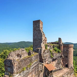 Ruin of castle Altdahn, Dahn, Wasgau, Palatinate Forest, Rhineland-Palatinate, Germany