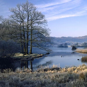 Rydal Water in Winter, Lake District, Cumbria, England