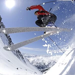 Skiing, Tristkopf, Kelchsau, Tyrol, Austria (MR)