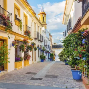 Spain, Andalusia, Estepona, Old town, Nuestra Se√±ora de Los Remedios Church