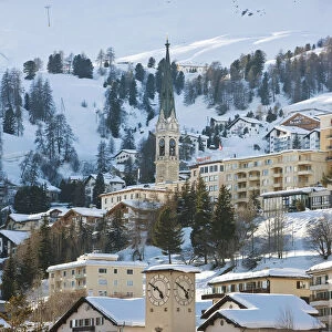 St. Moritz, Upper Engadine, Oberengadin, Graubunden region, Swiss Alps, Switzerland