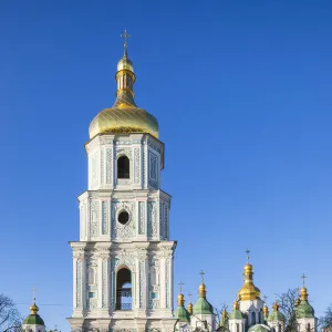 St. Sophias Cathedral and Bell Tower, Sofiyivska Square, Kiev (Kyiv), Ukraine